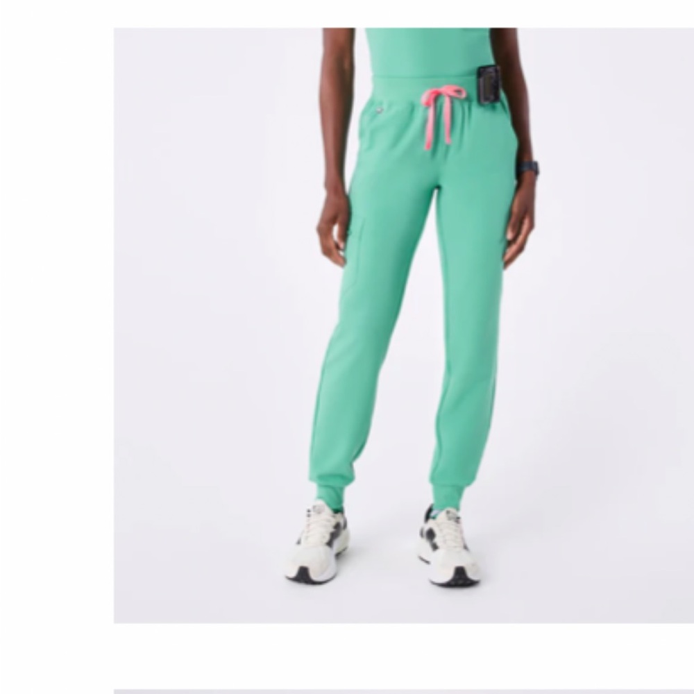 Women’s Mint Green Drawstring Jogger Pants